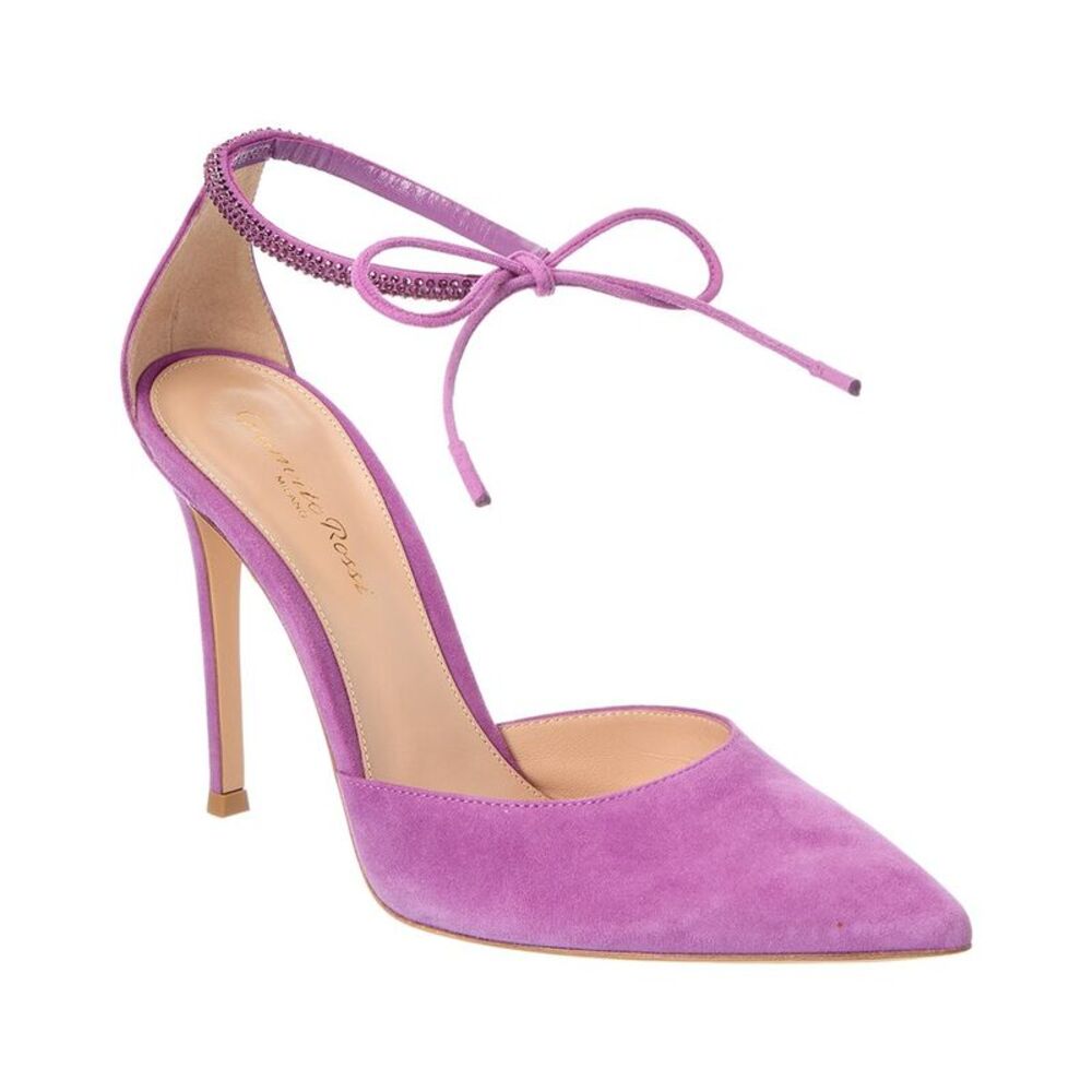 Gianvito Rossi 100 Suede Pump, Purple